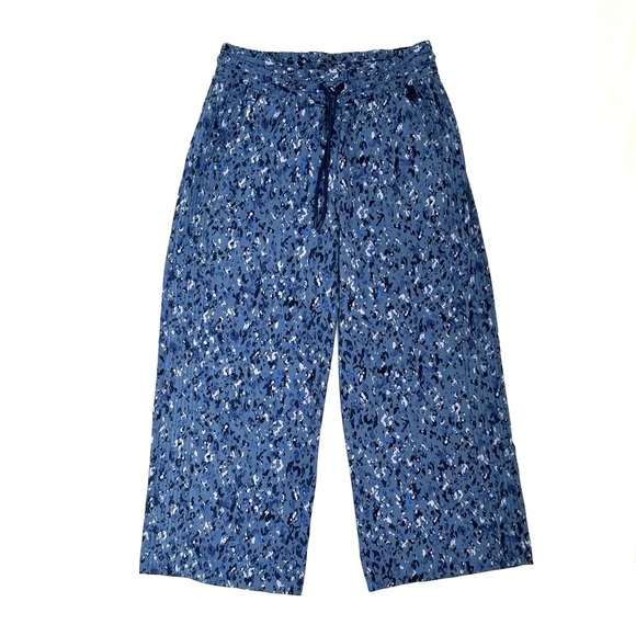 Athleta Avenue Printed Wide Leg Crop Pants - Picture 2 of 14